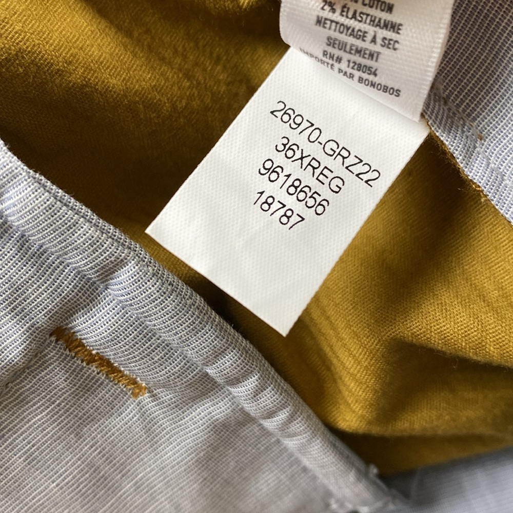 Bonobos Pleated Stretch Corduroy Trouser/Pant (Mustard) *NWOT* - Picture 16 of 16